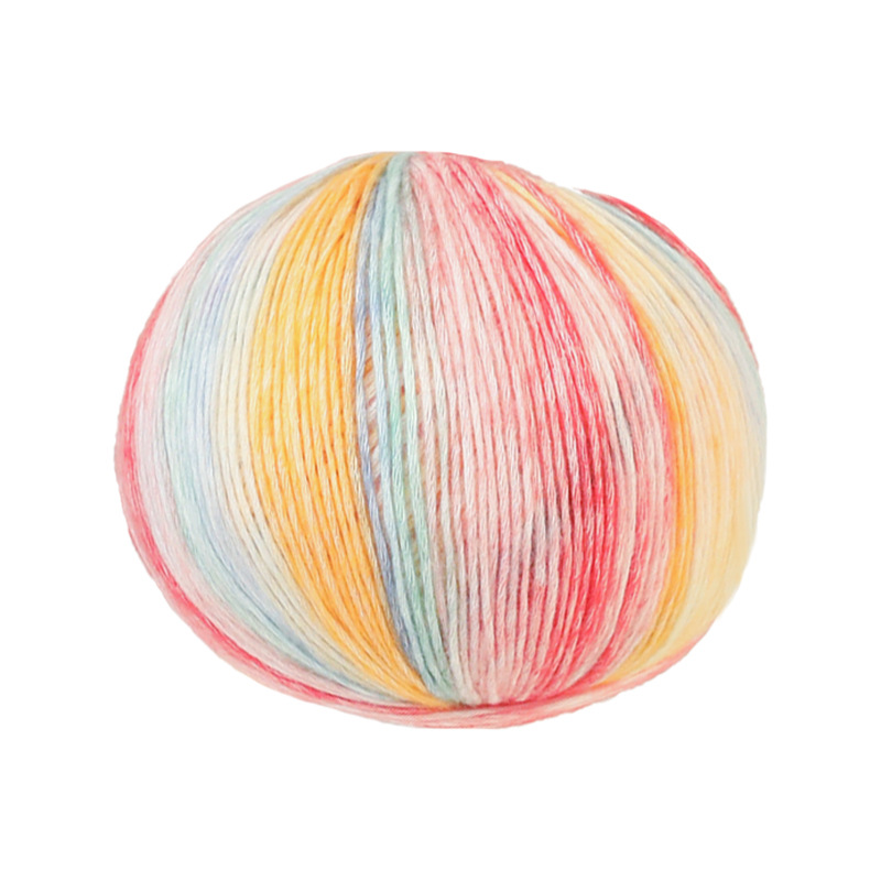 Ten engraved manufacturers wholesale cloud wool cotton spray wool series wool knitting hand gradient cake line soft