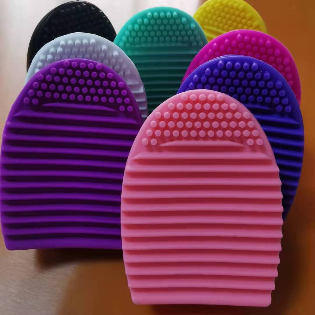 Cosmetic wash egg silicone scrubber Universal makeup cleaning tool brush face egg brush