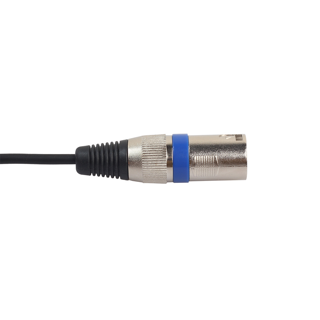 Hot sale Amazon FBA black 3 M gold-plated head zinc alloy 3.5 male to Cannon male microphone adapter cable