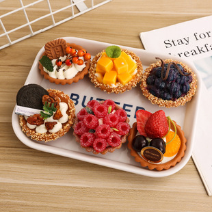 Simulation Cake Model Fake Fruit Cake European Style Egg Tart Dessert Window Decoration Ornaments ins Food Photography Channel