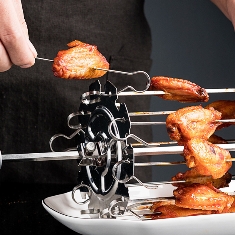 Air Fryer Accessories Barbecue Rack Air Electric Oven Rotatable Skebab Cage 304 Stainless Steel
