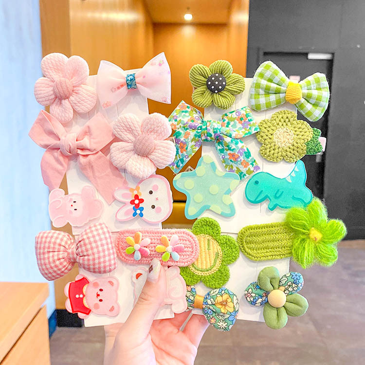 New Children's Cute Cartoon Hairpin Ornaments Princess Headwear Girls' Side Clips bb Hairpin Baby Hair Accessories Women Wholesale