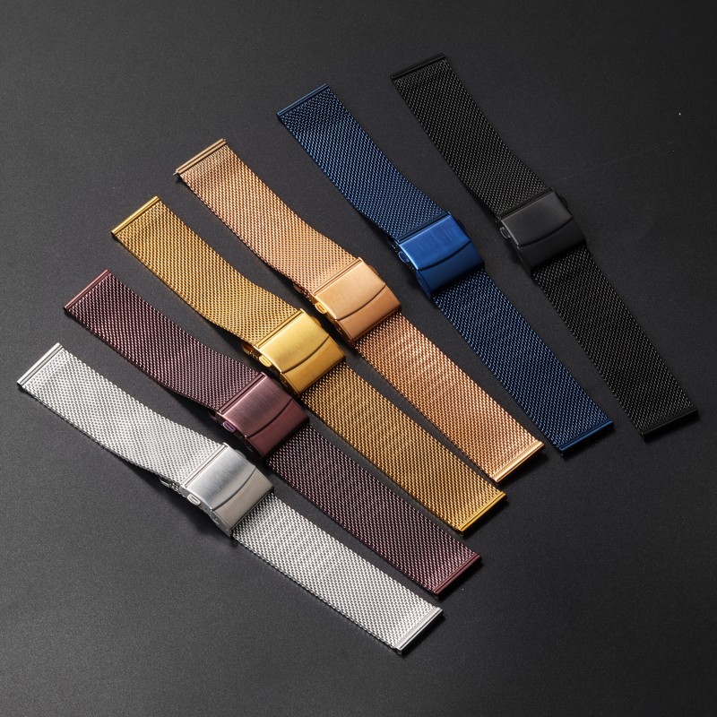 Snap Quick-release Milanese Nice Strap 0.6 Strap Stainless Steel Mesh Strap Male 14/16/18/20/22/24mm in stock