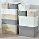 Korean Style Thickened Storage Box Large Drawer Collating Lid Plastic Storage Box Clothes Wardrobe Grocery Box