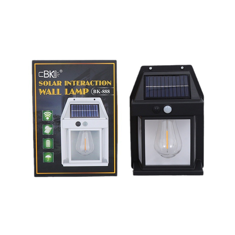 Solar outdoor wall lamp outdoor led exterior wall lamp simple courtyard garden waterproof home corridor lamp