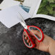08A multi-functional household scissors stainless steel large two-color plastic handle kitchen shear student office scissors