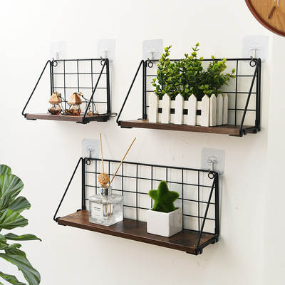 Punch-free Wall Storage Rack Wall-mounted Finishing Wrought Iron Storage Folding Storage Rack Living Room Book Kitchen Bathroom Rack