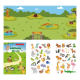 New children's stickers book wholesale fun diy scene stickers animal dinosaur ocean stickers sticker book