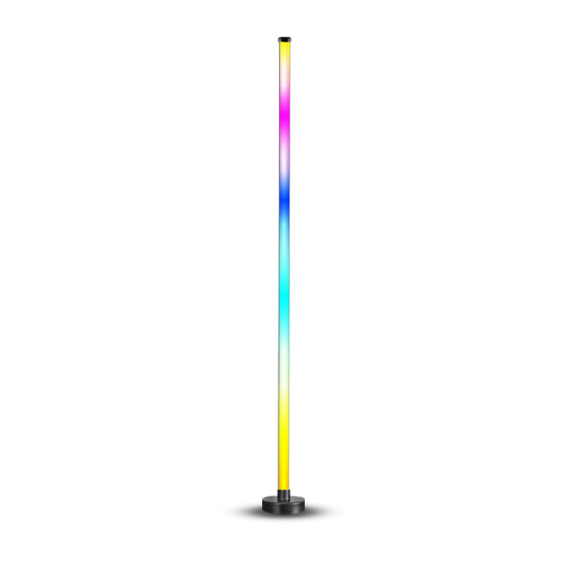 New rgb colorful floor pickup light e-sports living room bedroom corner music rhythm atmosphere splicing floor lamp