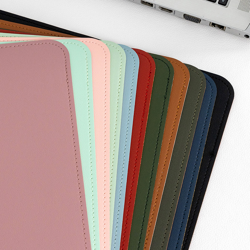 Oversized leather mouse pad office computer wrist pad student children writing pad waterproof non-slip desk pad