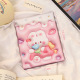 Folding makeup mirror-pink flower rabbit (small size)