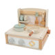 Children's cooking wooden small kitchen toy mini simulation children's simulation play house set wooden desktop kitchen