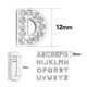 Supply 8mm rhinestone alphabet beads English White Diamond alphabet suitable for DIY bracelet bracelet wristband accessories jewelry