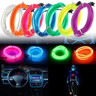 Car atmosphere light car modification usb wiring-free cold light colorful light car wireless light guide strip rhythm light