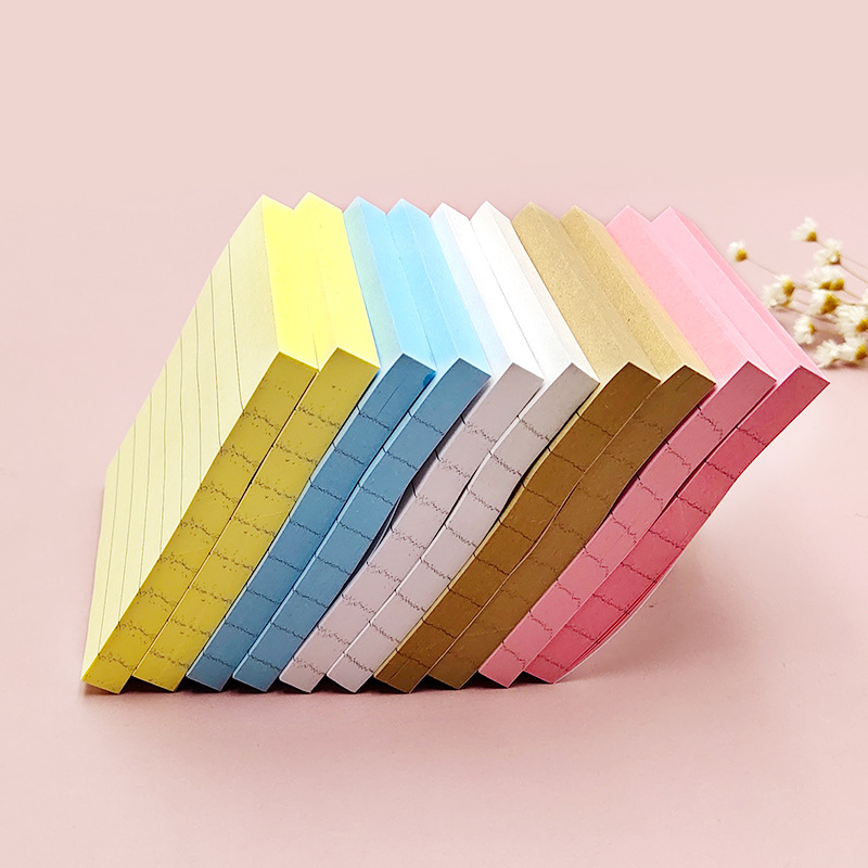 Simple horizontal line color urinal notebook student memo excerpt notes office message notes n times paste wholesale