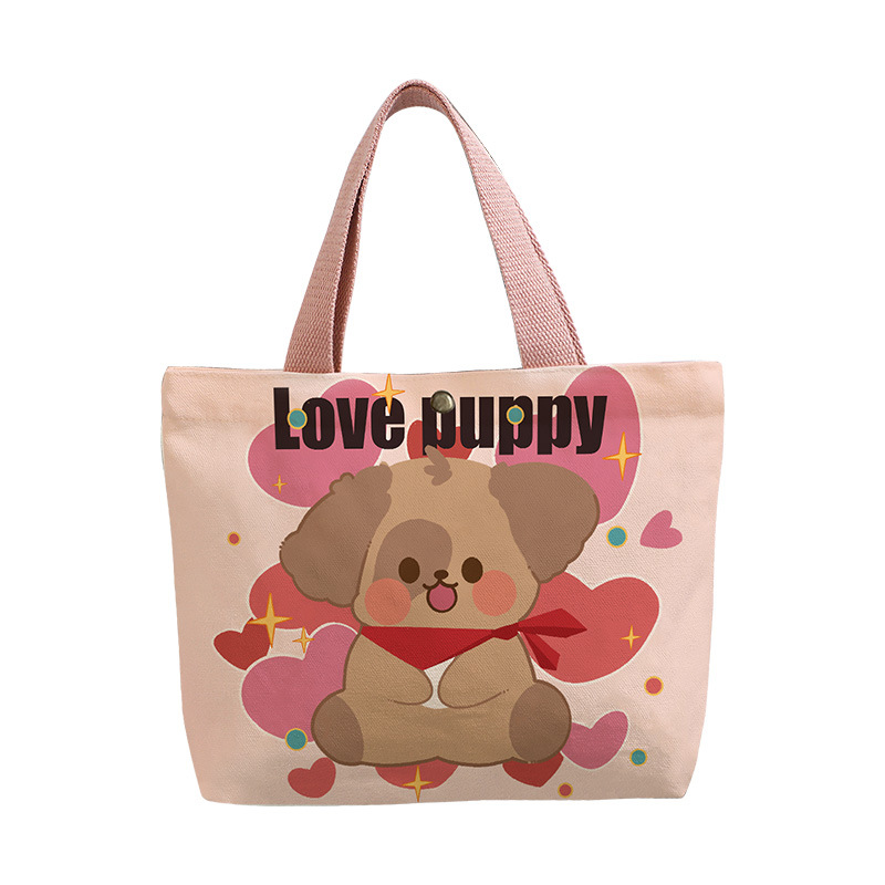Canvas bag 2025 new student female commuter small cloth bag hand bag large capacity a generation of hair
