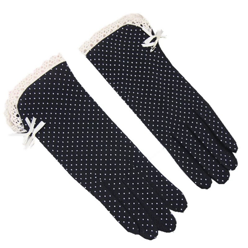 Summer new sunscreen Gloves Ladies summer cycling thin touch screen Ice Silk etiquette gloves women wholesale outdoor driving