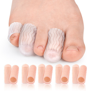 Finger and toe friction discomfort sports protective sleeve overlap separation orthopedic toe hard cocoon anti-wear sleeve