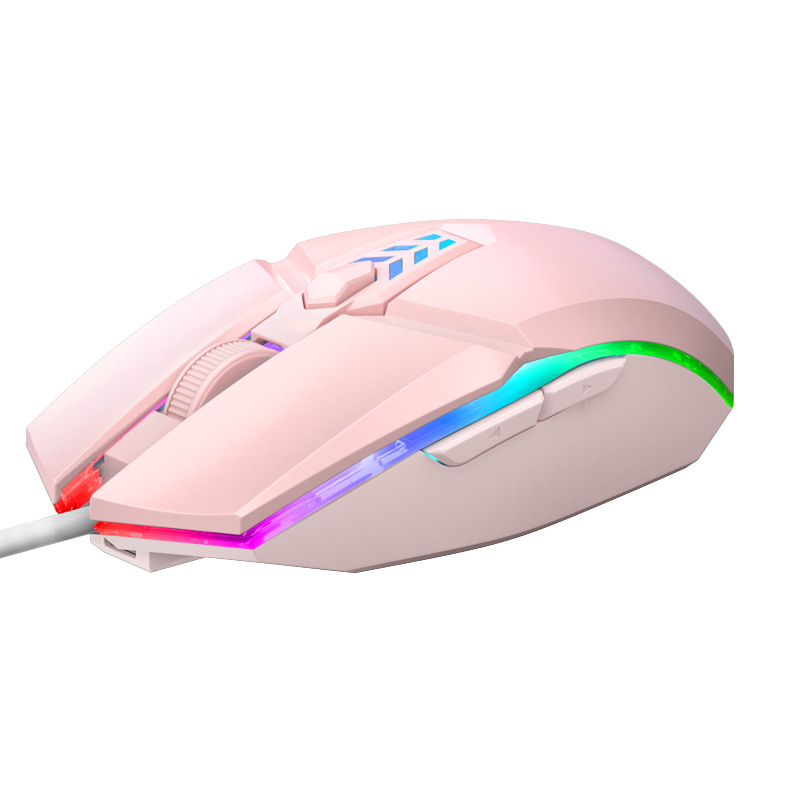 New wired mouse computer office luminous mouse gaming mouse silent factory private model mouse in stock cross-border