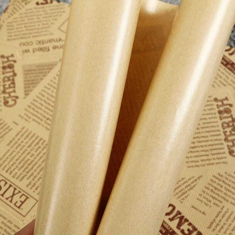 Sandwich wrapping paper oil-absorbing American oil-proof paper Hamburger paper tray bread plate pad paper Bento roll can be cut for home