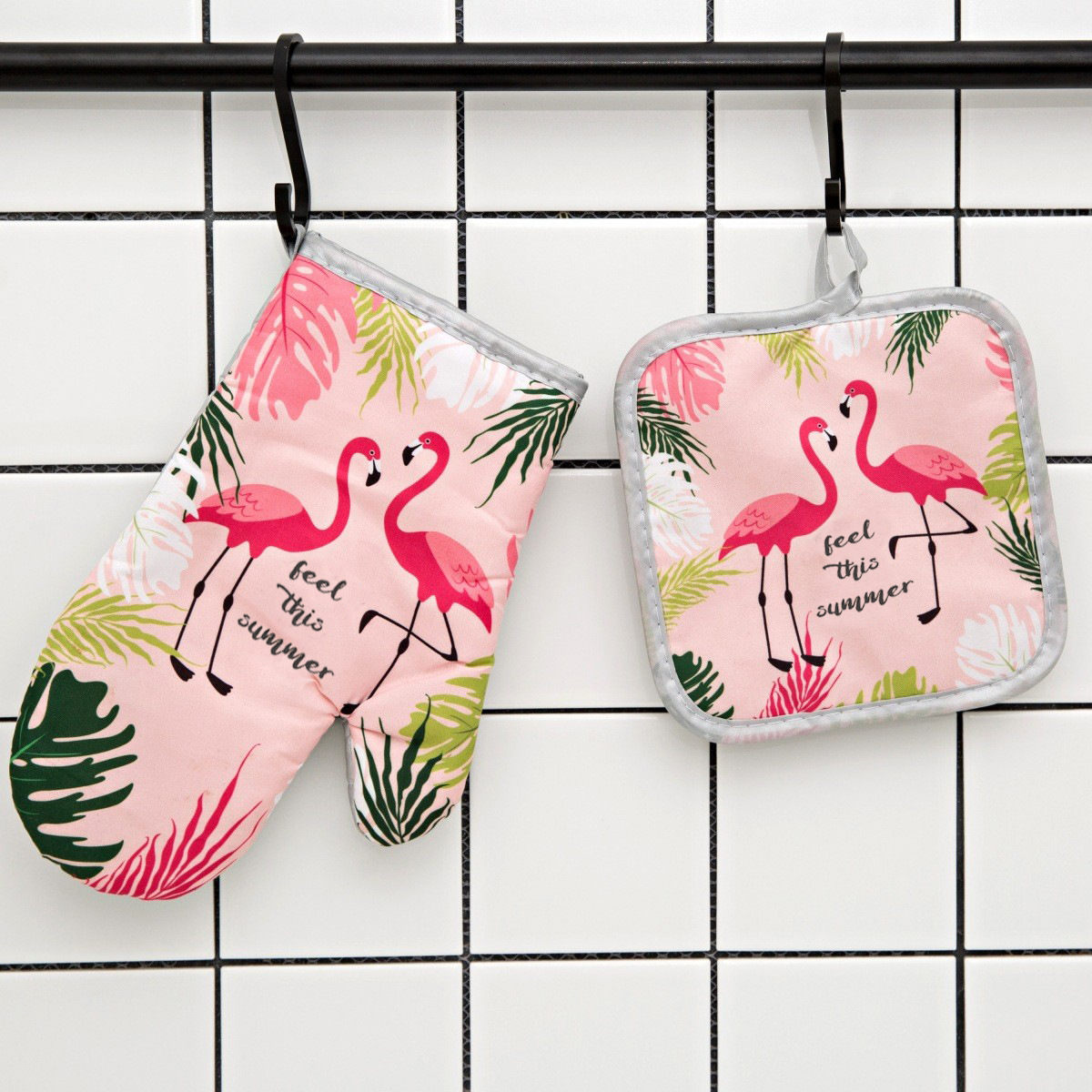 Cross-border microwave oven gloves thickened heat-resistant high-temperature oven gloves kitchen baking dedicated factory direct sales 