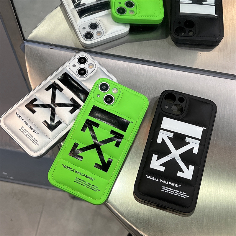 潮牌英文羽絨服iPhone14適用11蘋果12/13PROMAX手機殼XS/XR保護套