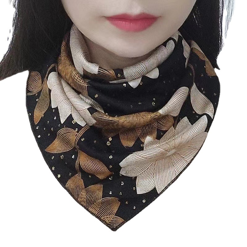 Warm scarf women's autumn and winter neck protection neck protection scarf cover versatile Korean style fake collar new thickened collar triangle scarf