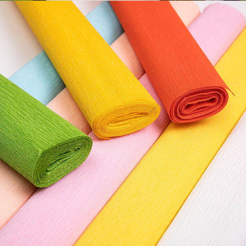 Meike New Tiger factory spot curling paper Children's handmade DIY kindergarten wholesale pleated flower crepe paper
