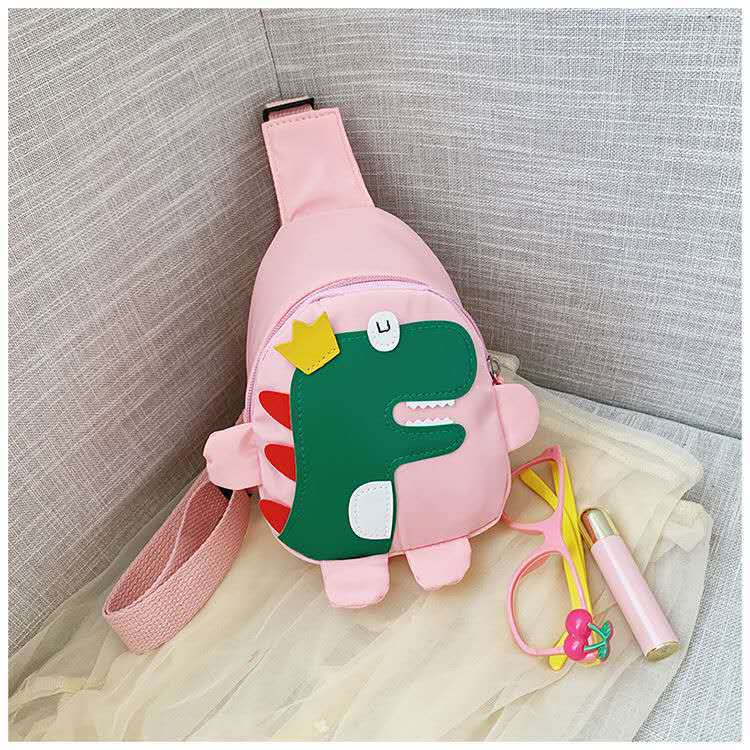 Korean style children's small waist bag dinosaur messenger bag boys and girls Fashion Bag cute backpack fashion chest bag baby bag