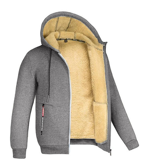 Winter Sweater Men's Hooded 2022 New Fashionable Handsome All-match Loose Jacket Autumn and Winter Velvet Thickened Clothes