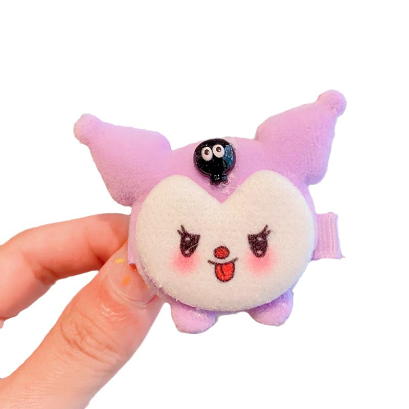 South Korea children's plush duckbill Sanrio hairpin headdress does not hurt hair Yugui dog cartoon bangs clip cute hairpin