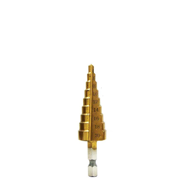 Hexagonal shank step drill 4-20