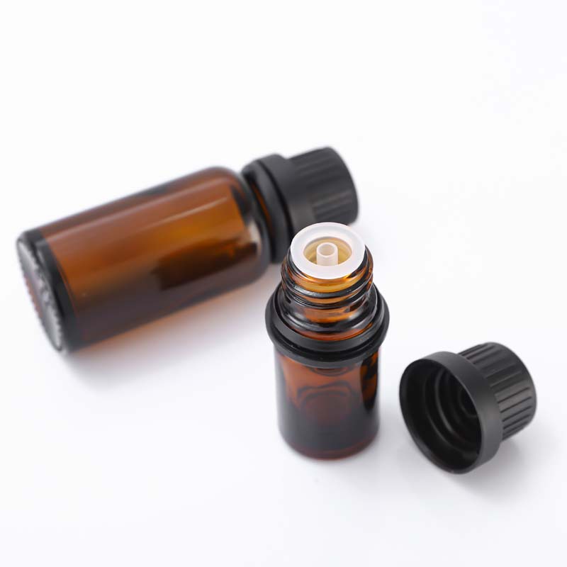 Anti-theft cap 10ml brown essential oil bottle 20ml glass bottle 5ml dropper bottle perfume sub-packaging aromatherapy glass bottle