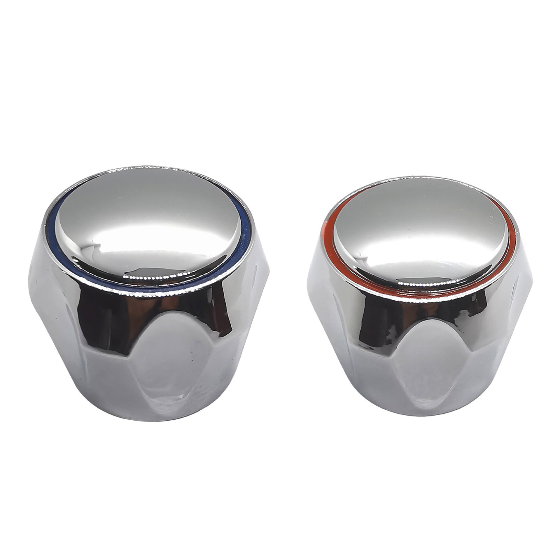 Faucet plumbing accessories plastic Diamond handwheel faucet ceramic valve core handle Red Blue Circle wheel repair
