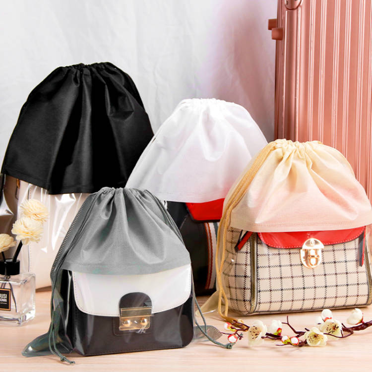 Bag Storage Bag Transparent Dust-proof Bag Drawstring Hanging Bag Product Storage Protection Bag Moisture-proof Wardrobe Storage Artifact