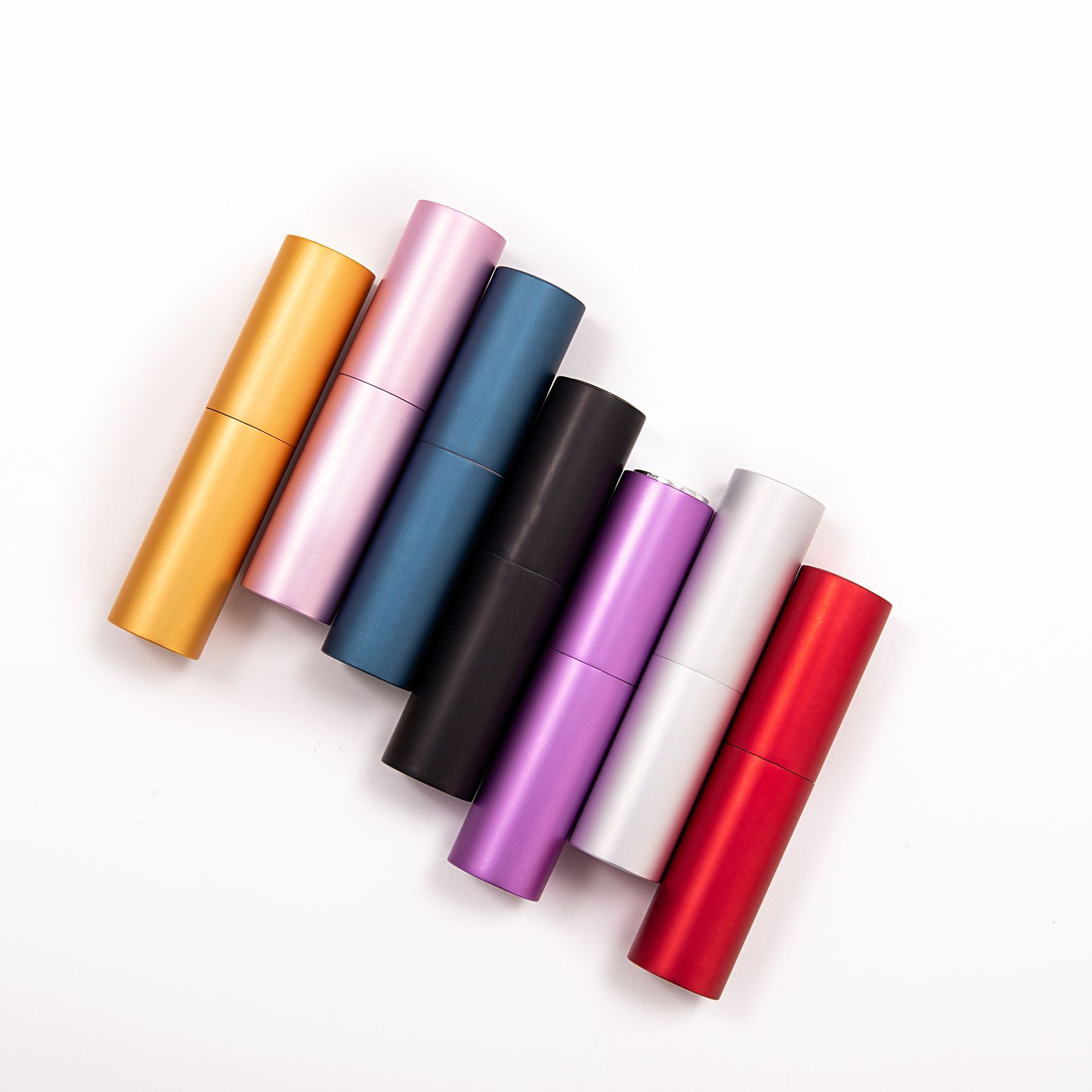 8ml10ml20ml aluminum perfume bottle portable glass spray bottle high-grade rotating round perfume bottle
