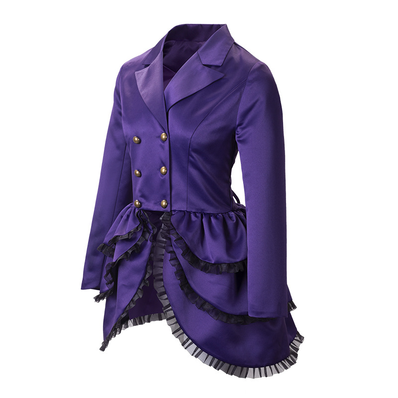 Amazon Stage Performance Suit Retro Gothic Lace Double-breasted Medieval Renaissance COS Female