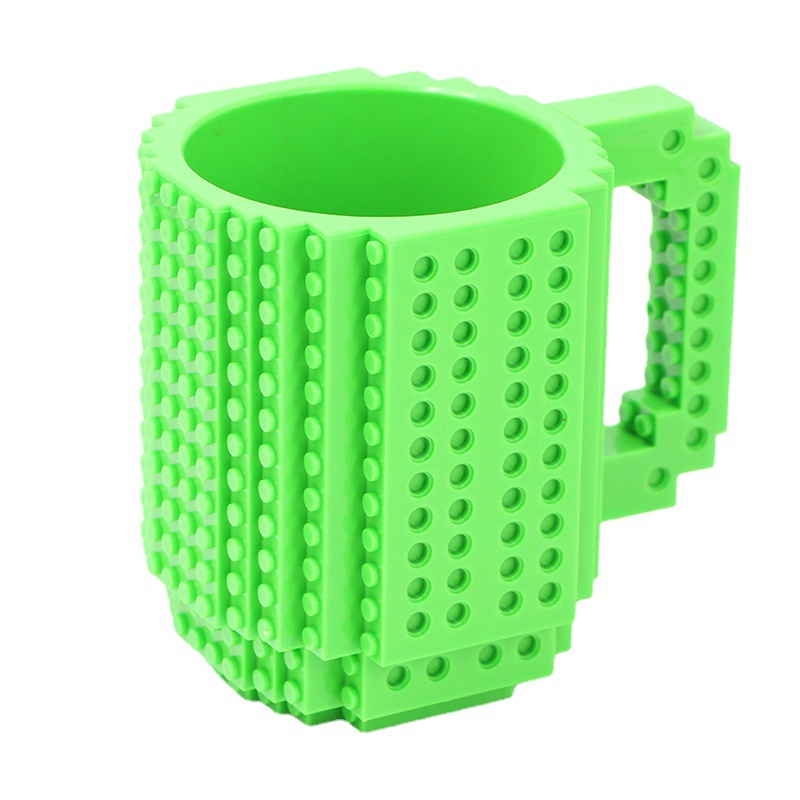 Cross-border fun building block Cup creative personality assembled Cup DIY assembled Cup coffee cup mark handy gift Cup