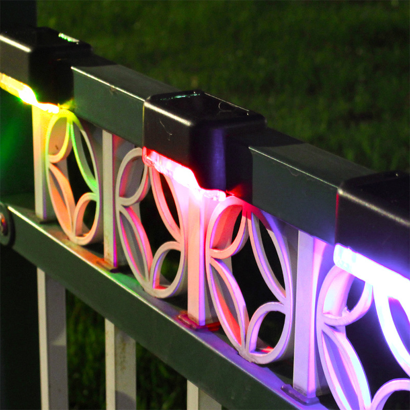 Outdoor solar light 1LED wall lamp garden wall lamp Fence Light landscape courtyard solar staircase ladder light