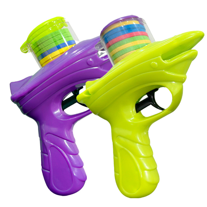 Children's UFO gun radish gun toy EVA toy gun parent-child outdoor toy Soft Bullet Gun Fight stall wholesale