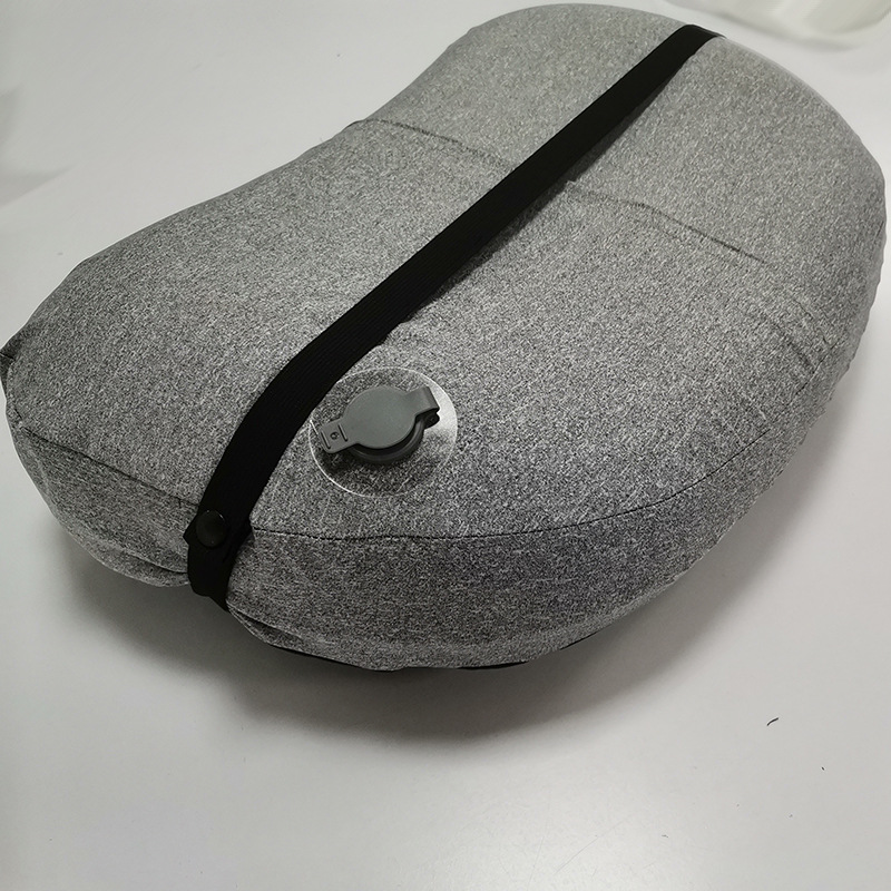 Cross-border new camping inflatable pillow with pillowcase travel pillow lunch break prone pillow convenient waist pillow pillow wholesale