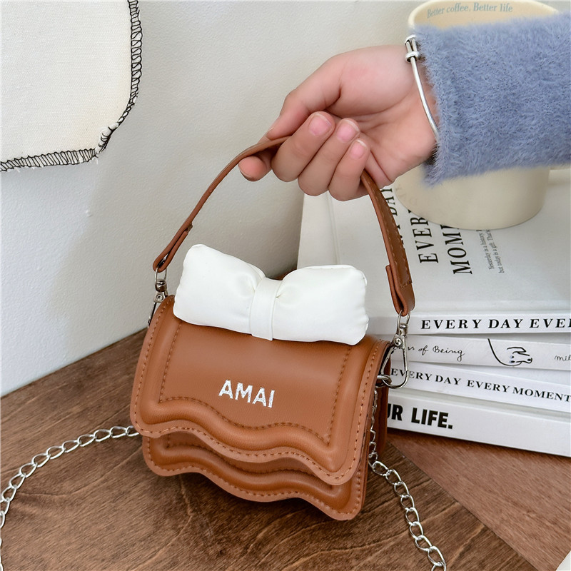 Autumn New Korean style mini children girls' shoulder bag bow chain crossbody small bag parent-child bag women's bag