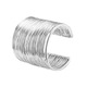 Silver wire bracelet