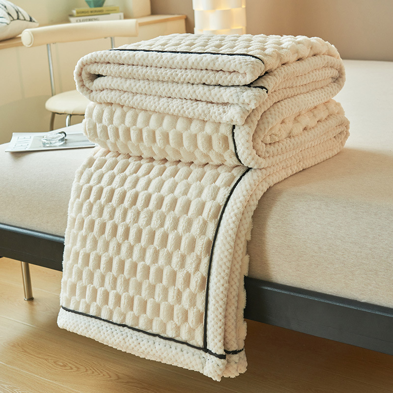 2024 New Turtle Fleece Multifunctional Blanket High Weight Faleinel Milk Fleece Blanket Double Warm Nap Blanket
