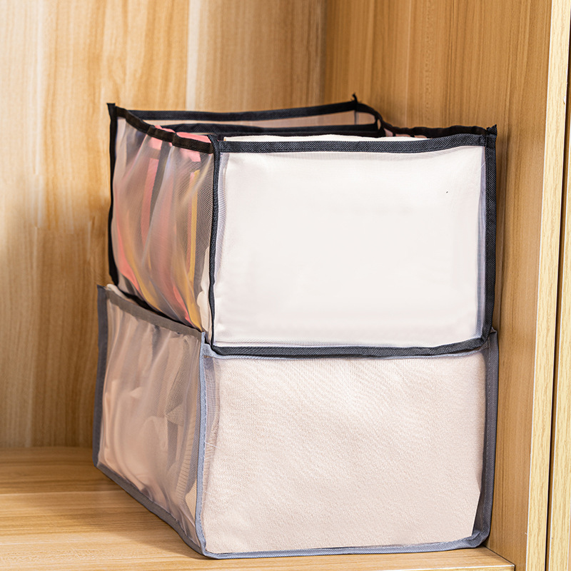 Storage Box Clothes Storage Lattice Drawer Underwear Storage Box Wardrobe Storage Mesh Storage Lattice Jeans Cross Border