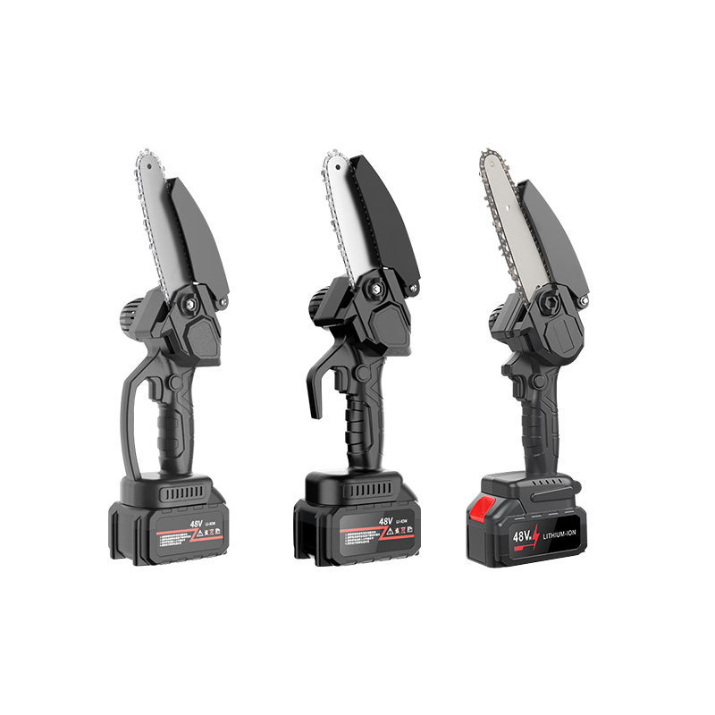 Cross-border Household Small Handheld Wireless Rechargeable Lithium Electric Saw Logging Hand Electric Chain Saw High Power Portable Electric Saw