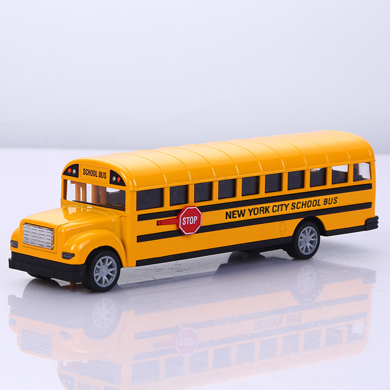 Cross-border 1:16 alloy school bus model children's toy car ornaments Huili car model boy toy wholesale