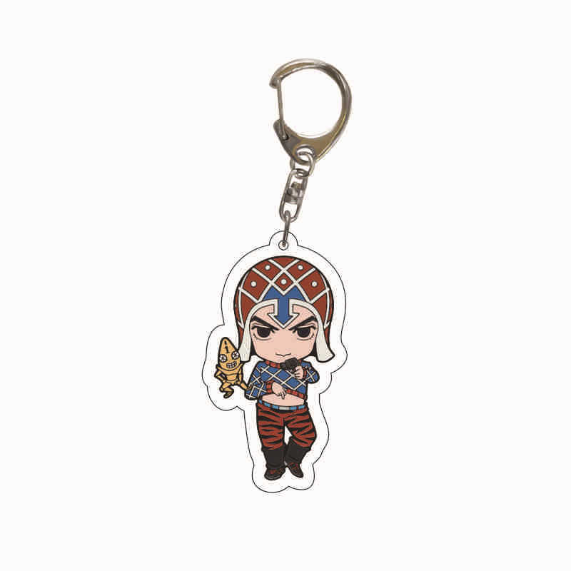 JOJO's Bizarre Adventure Peripheral Pendant Golden Wind Anime Acrylic Keychain Giorno Bucciarati