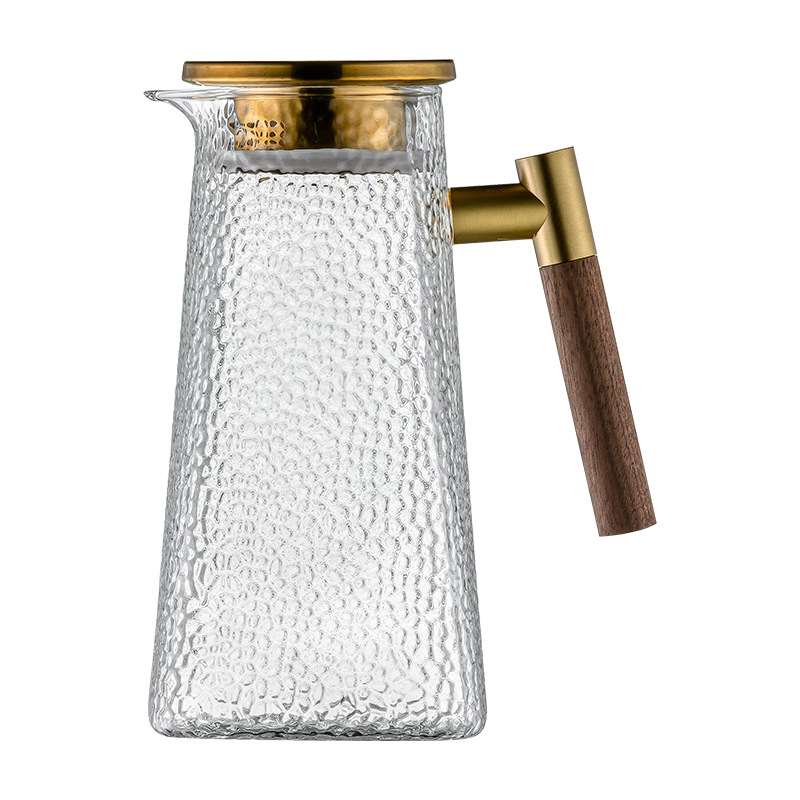 Cold water bottle glass high temperature resistant high color value water container cold water cup large capacity fruit teapot water bottle refrigerator household