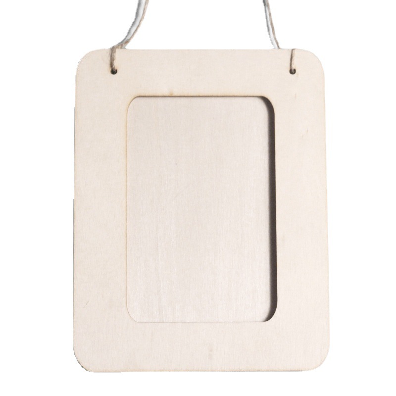 unfinished wooden diy photo frame kindergarten children 5 inch 6 inch 7 inch handmade painting photo frame clay frame